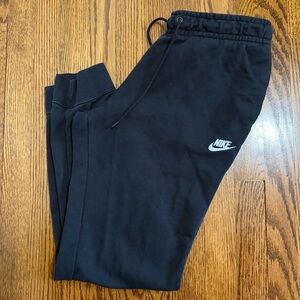 Nike Black Jogger White Logo Size Medium